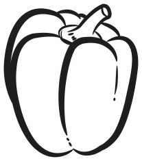 207x235 Bell Pepper Vector Art Illustration Vegetables