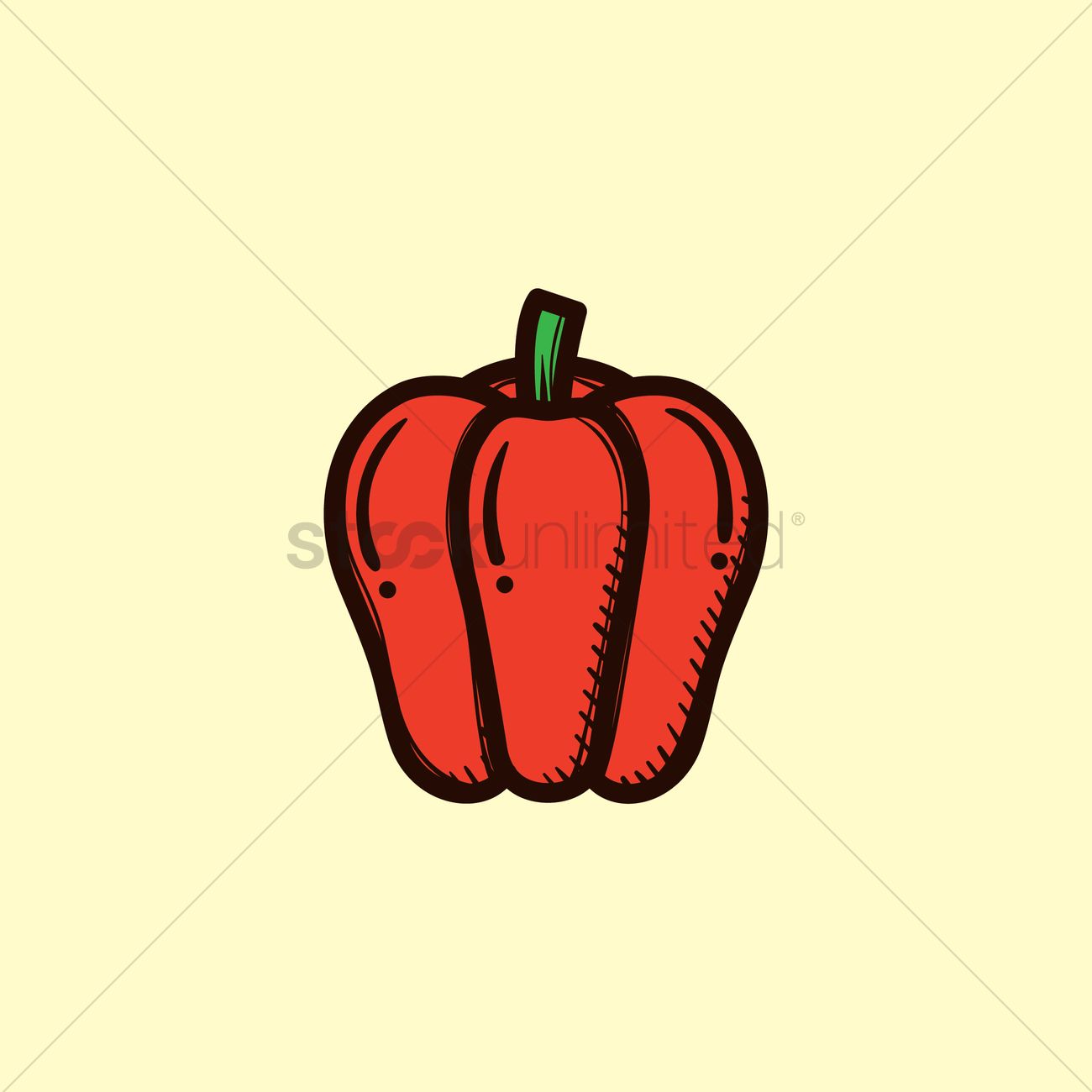 1300x1300 Bell Pepper Vector Image