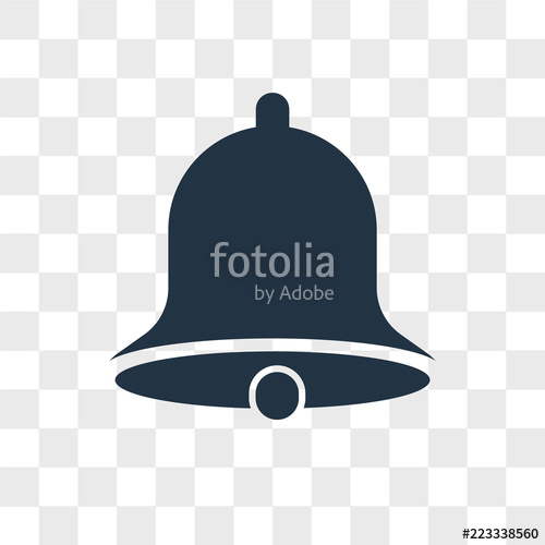 500x500 Bell Vector Icon Isolated On Transparent Background, Bell Logo