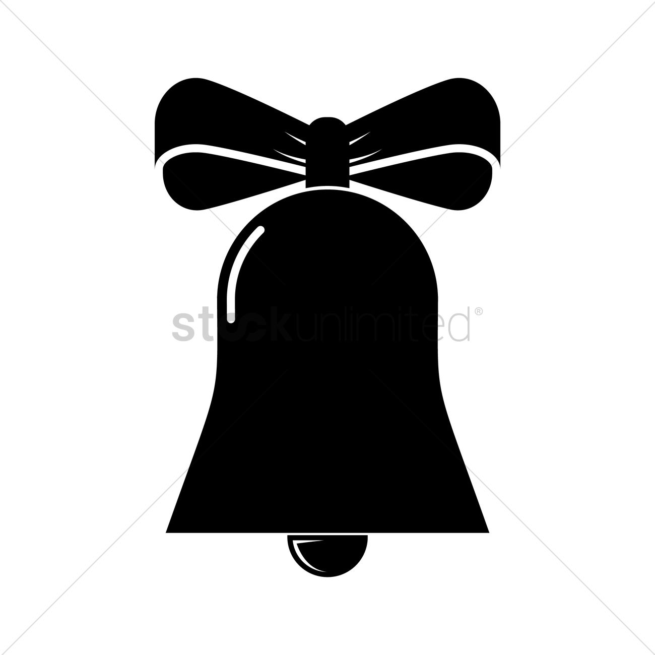 1300x1300 Christmas Bell Vector Image