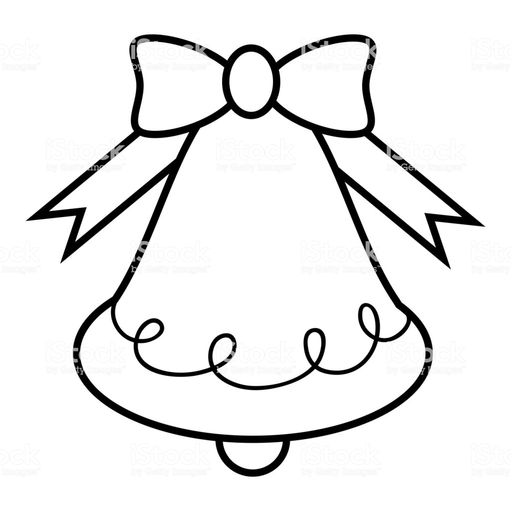 1024x1024 Coloring Pages Coloring Book Christmas Images Bell Vector