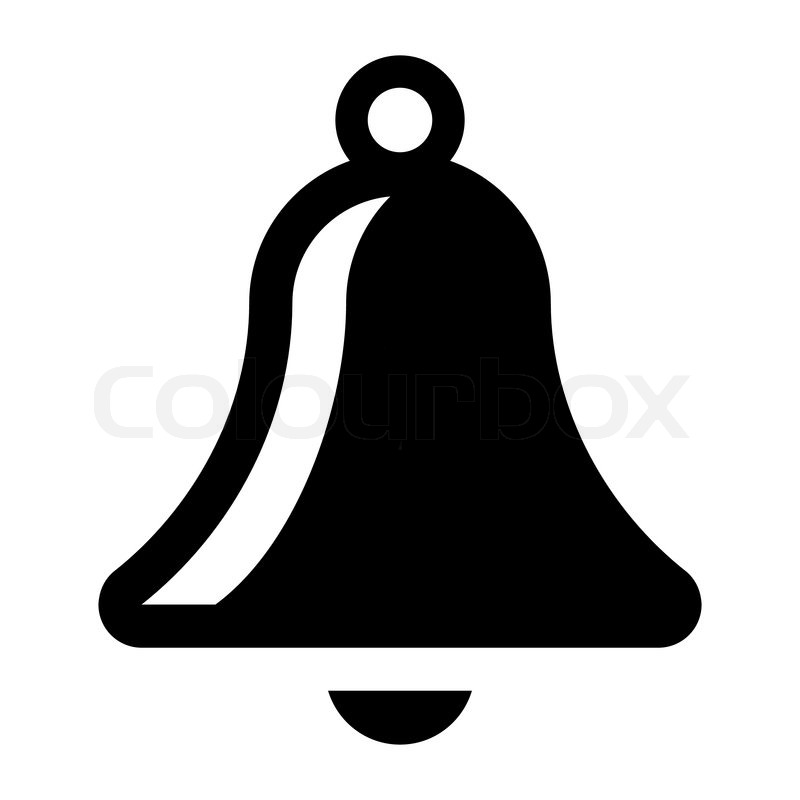 800x800 Simple Black Christmas Bell Stock Vector Colourbox