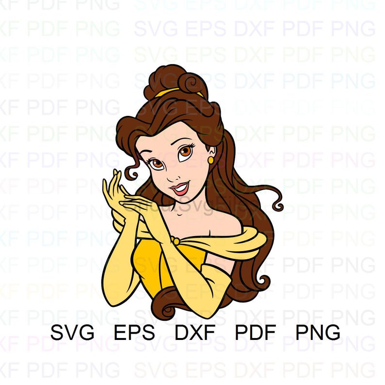 794x794 Belle E La Bestia Vector Clipart Dxf Pdf Png Etsy