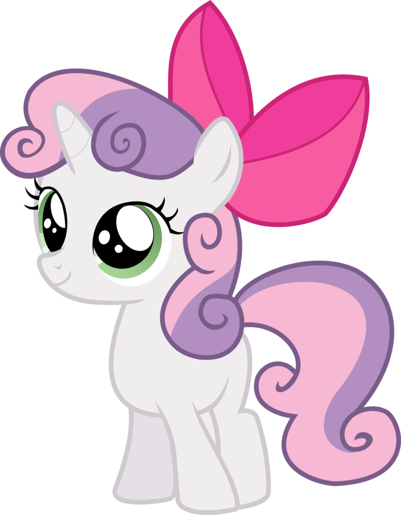789x1013 + Vector! Mlp Sweetie Belle's Adorable Bow