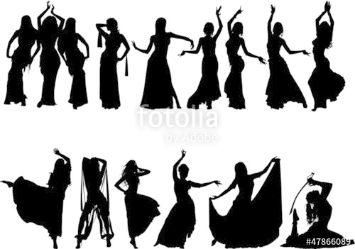 500x351 Belly Dancing Silhouette Collection Stock Image And Royalty Free