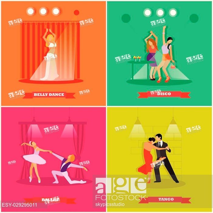 701x700 People Dancing Tango, Ballet, Disco And Belly Dance Vector