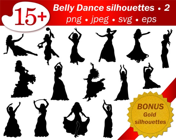 570x453 Silhouette Belly Dancer Silhouette Cameo Cricut Png Etsy