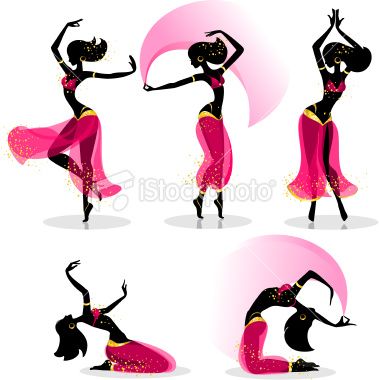 379x380 Silhouettes Of A Girl Dancing Belly Dance Designs Drawings