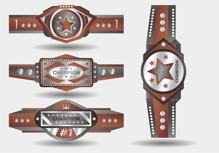 700x490 Silver Bronze Championship Belt Vector Design