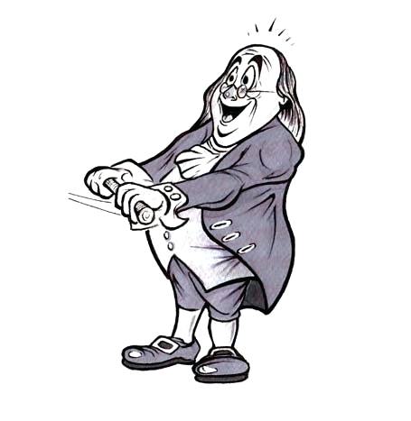 455x467 Ben Franklin Clipart