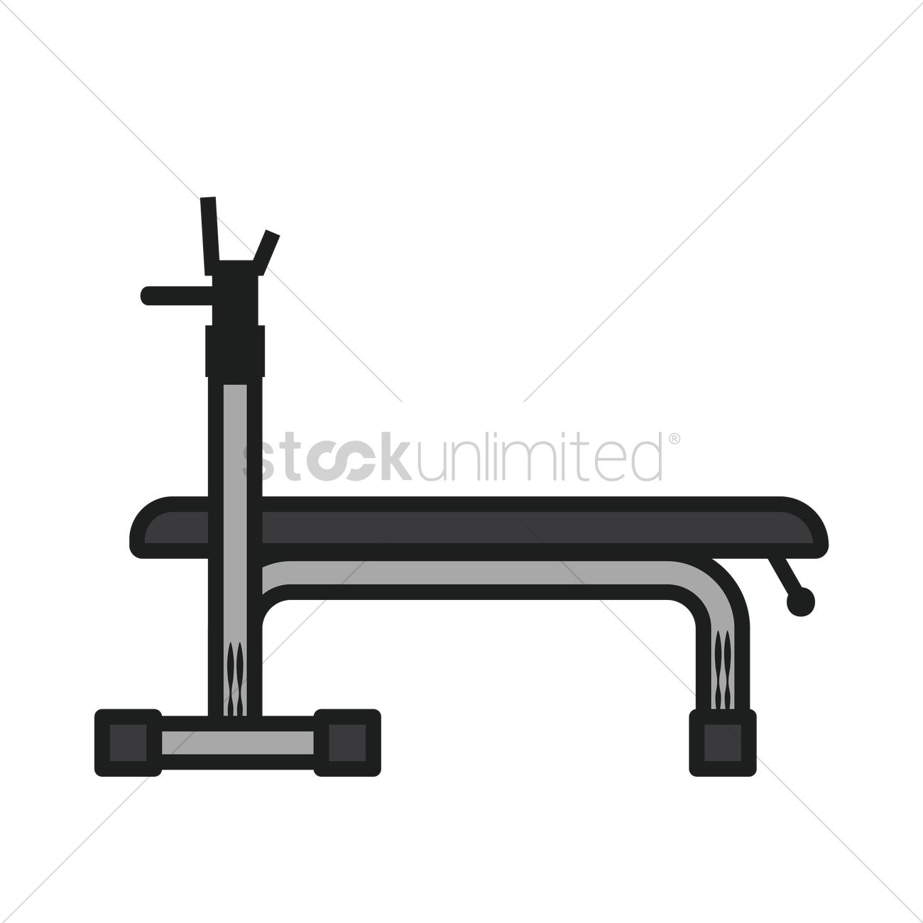 Bench Press Vector Image 1300x1300 Bench Press Vector Image