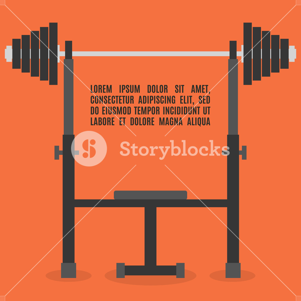 Sports Equipment Item Barbell Bench Press, Element Design For Gym 1000x1000 Sports Equipment Item Barbell Bench Press, Element Design For Gym