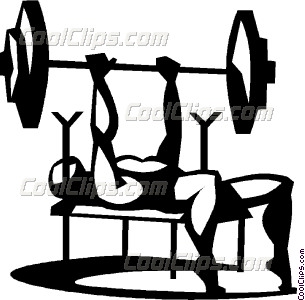 Man Doing The Bench Press Vector Clip Art 305x300 Man Doing The Bench Press Vector Clip Art