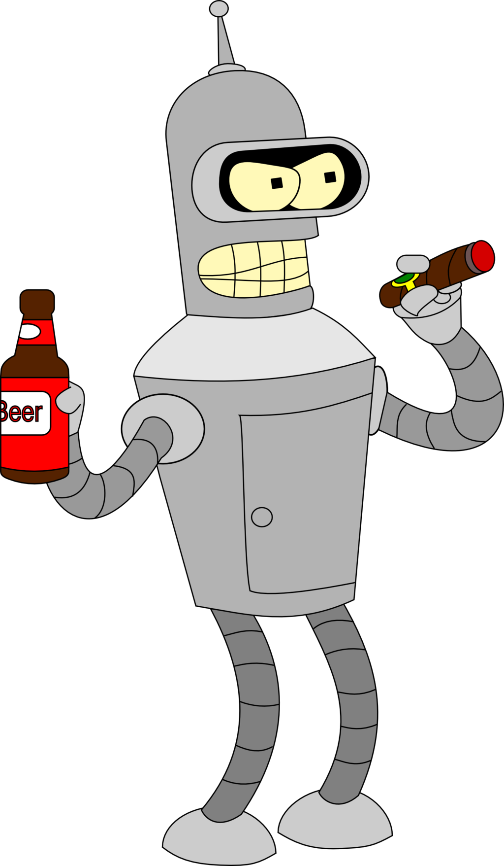 1024x1757 Futurama Bender Png Image