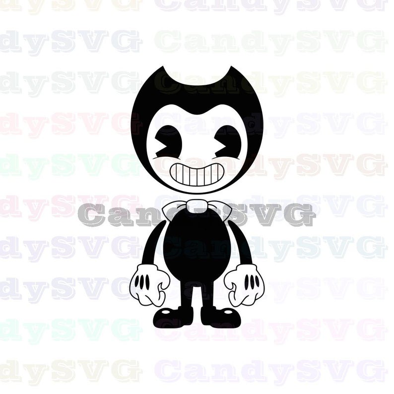 794x794 Bendy And The Ink Machine Stitch Outline Stitch Etsy