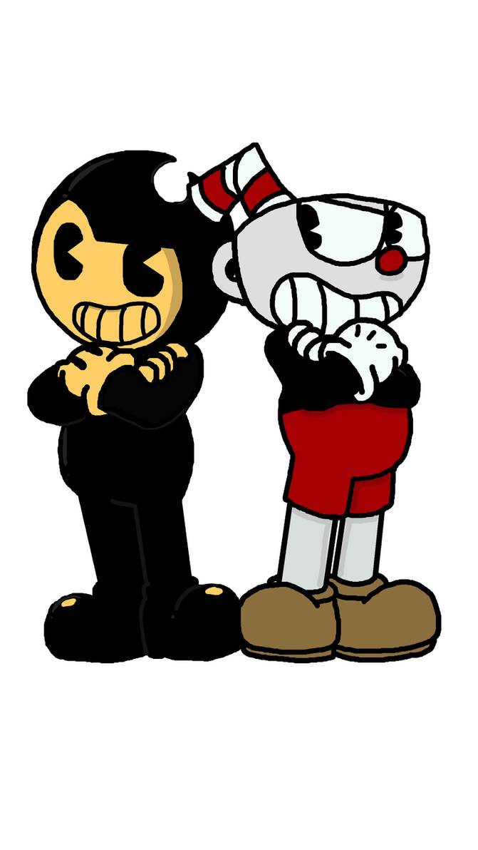 Download Free Png Bendy Y Cuphead 671x1192 Download Free Png Bendy Y Cuphead