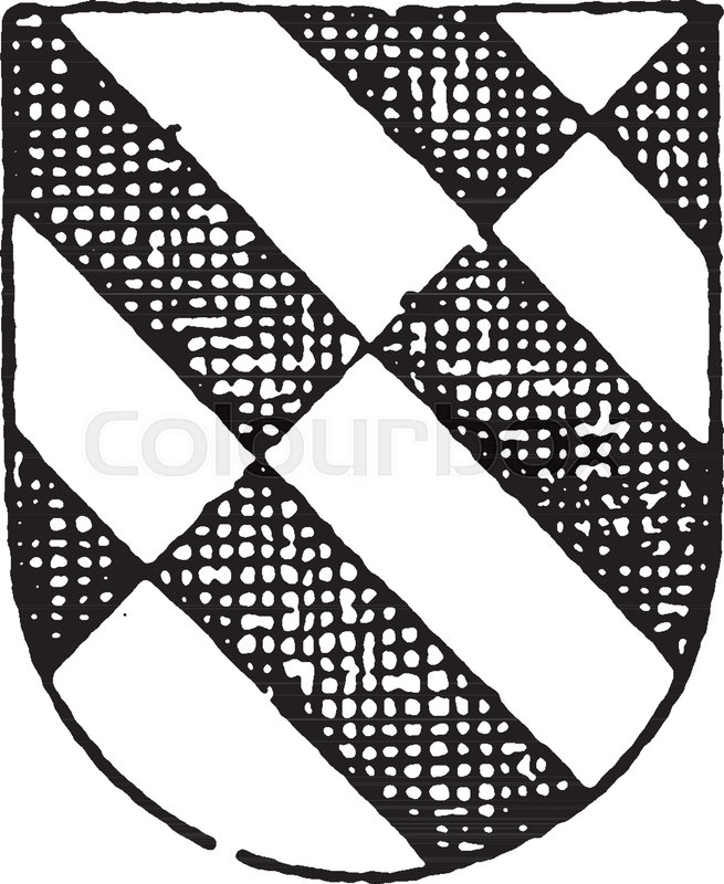 Per Bend Sinister Ordinary Is A Bendy Of Six, Vintage Line Drawing 655x800 Per Bend Sinister Ordinary Is A Bendy Of Six, Vintage Line Drawing