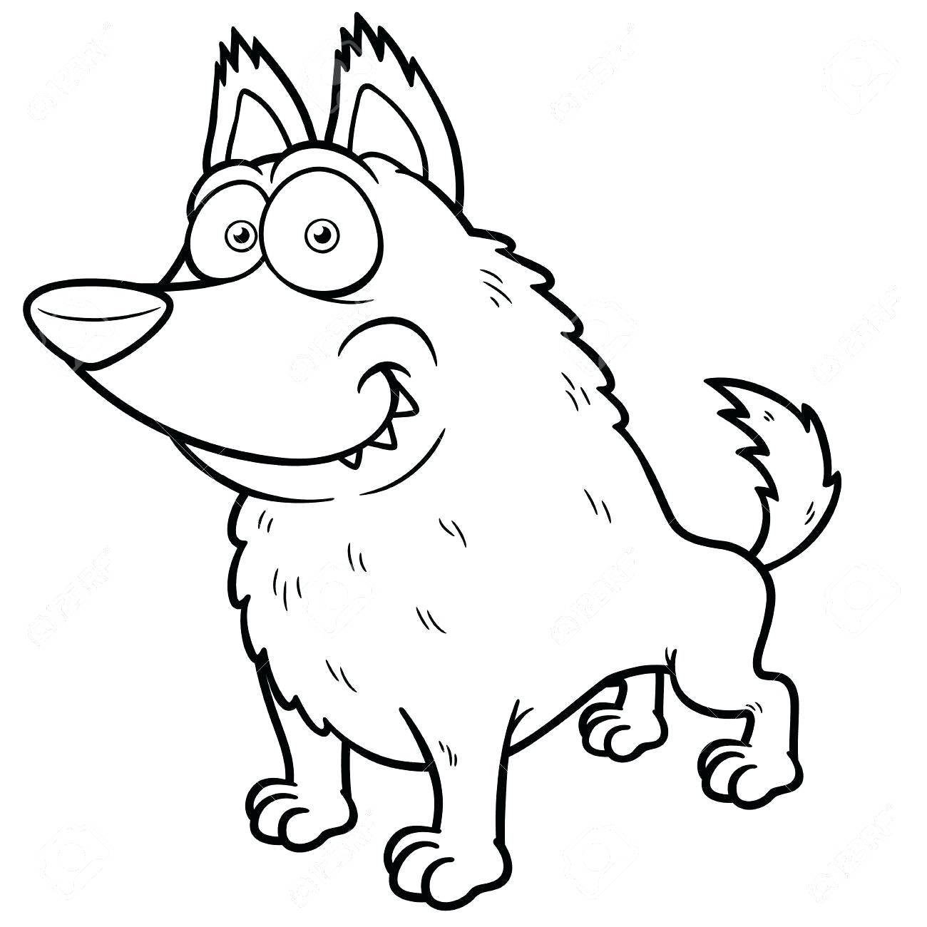 Most Exemplary Illustration Of Cartoon Wolf Coloring Book Stock 1300x1300 Most Exemplary Illustration Of Cartoon Wolf Coloring Book Stock