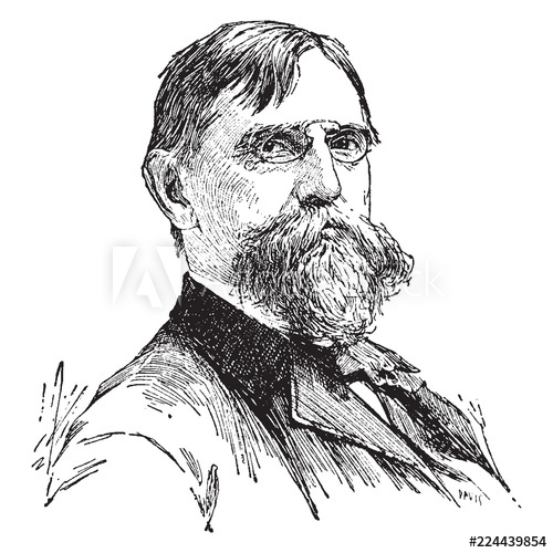 500x500 Benjamin Franklin Wade, Vintage Illustration