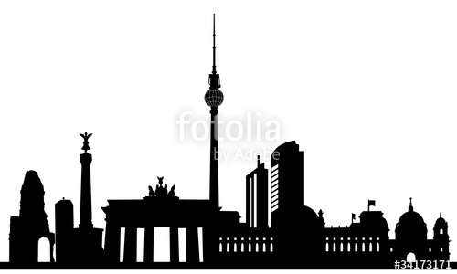 500x300 Berlin Skyline Stock Image And Royalty Free Vector