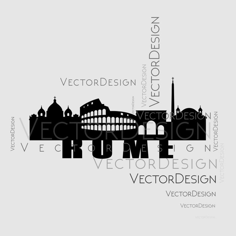 794x794 Berlin Skyline Town Graphics Dxf Png Cdr Pdf Vector Etsy