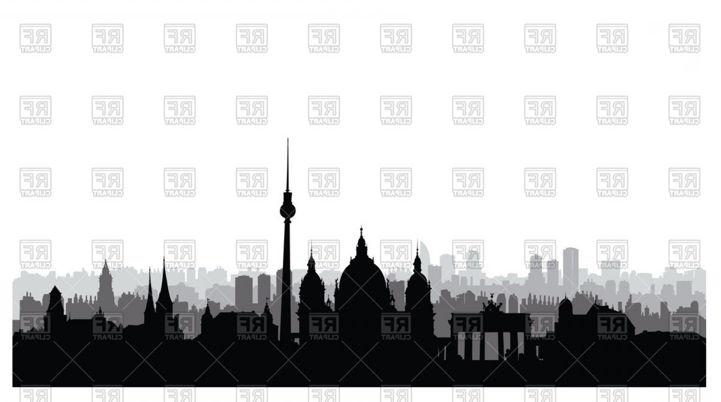 1440x804 Black And White Skyline Vector Handandbeak