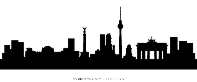 667x280 Collection Of 'berlin Skyline Silhouette' Download More Than