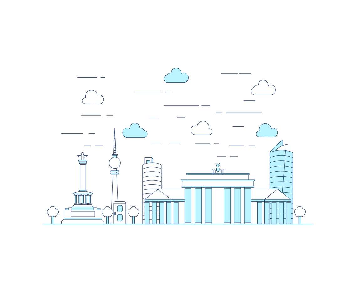 1136x936 Free Iconic Berlin Vector Skyline Vector Art Graphics