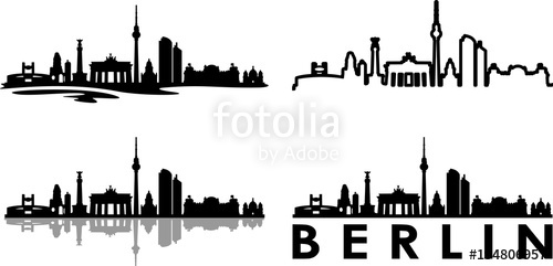 500x241 Skyline Berlin Stock Image And Royalty Free Vector