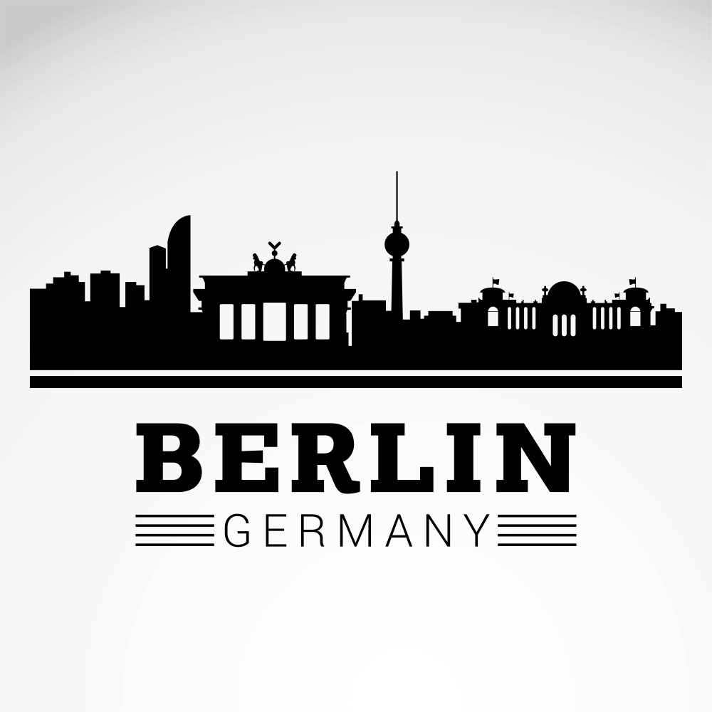 1000x1000 Berlin City Skyline Free Vector Cdr Download Cnc Vector Art
