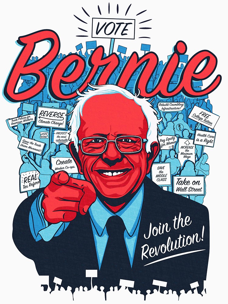 750x1000 Bernie Sanders Revolution Unisex T Shirt, A T Shirt Of Vector