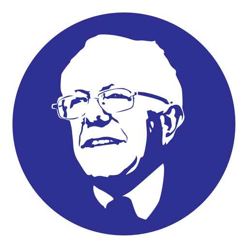 512x512 Bernie Sanders Stencil