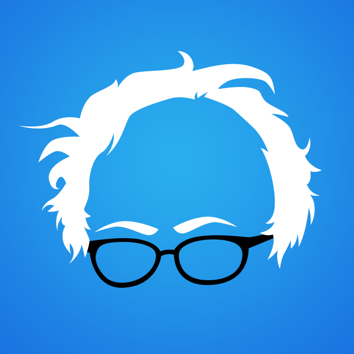 700x700 Free Bernie Hair Vector