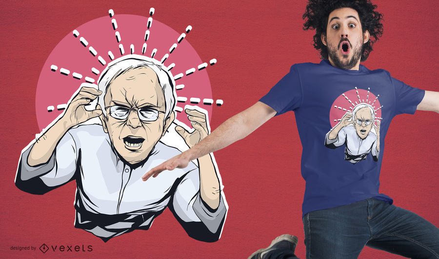 900x530 Angry Bernie Sanders T Shirt Design