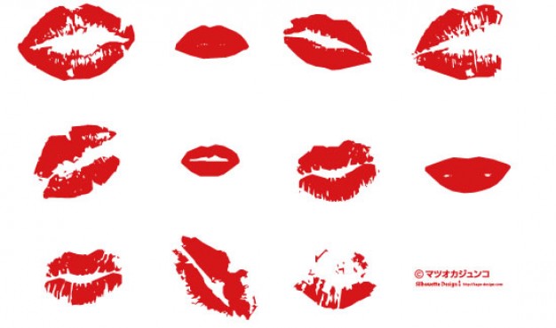 626x369 Labios Rojos Besos Descargar Vectores Gratis