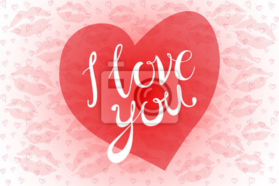 400x267 Te Amo Beso Labios Rojos Vector Rosa Pinturas Para La