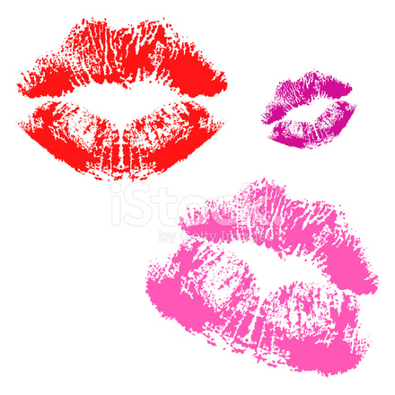 440x440 Tres Lisptick Beso Vector Stock Vector