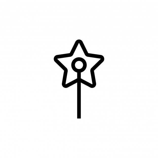 640x640 Star Icon Graphic Design Template Vector, Abstract, Background