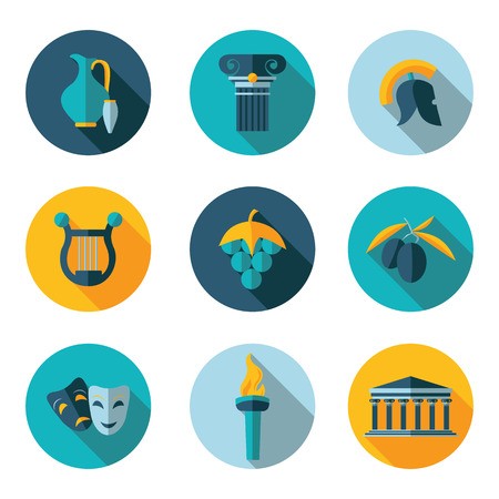 450x450 Best Flat Icons Greece In Vector Format Royalty Free Vector Graphics