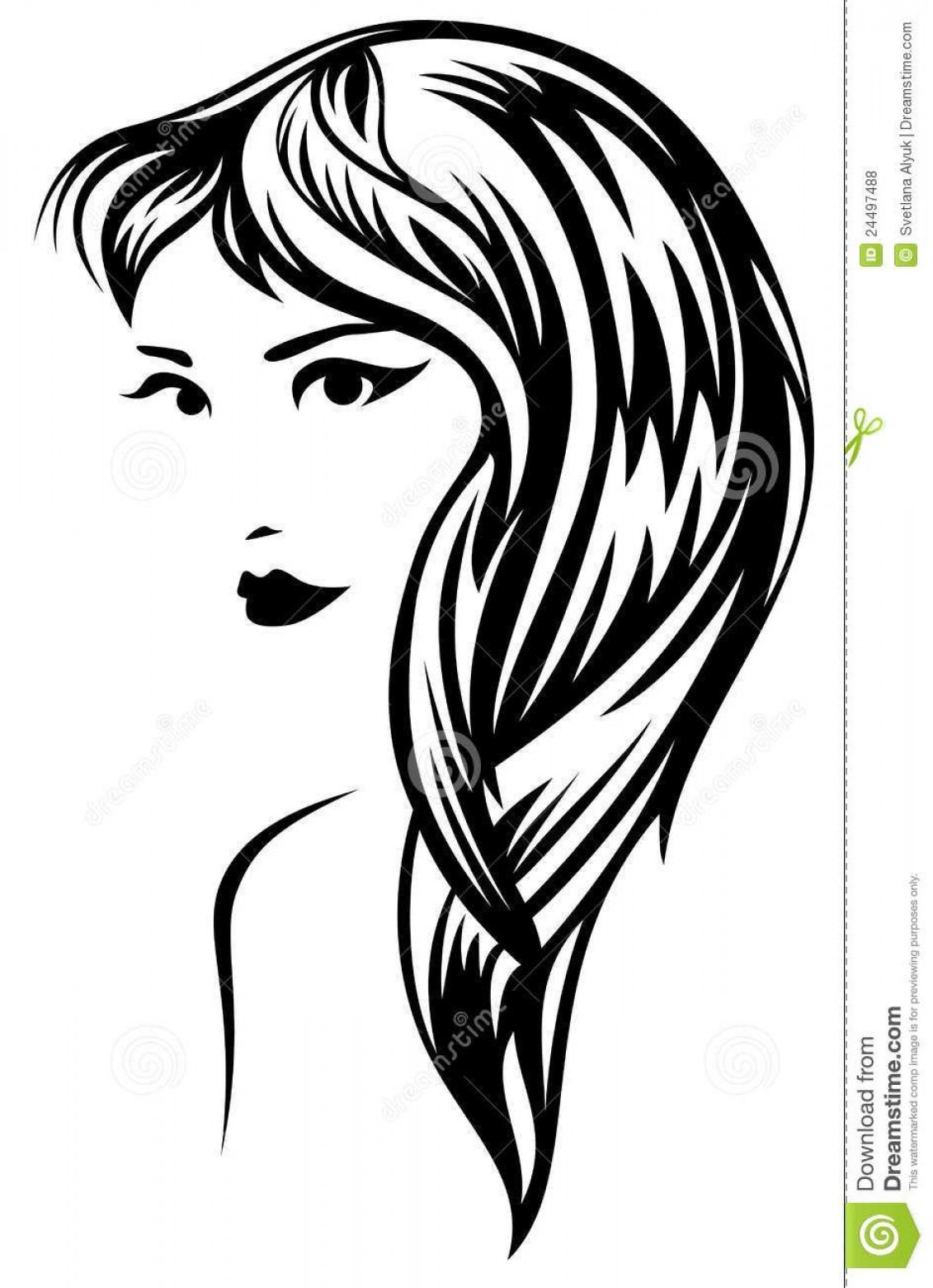 1131x1560 Best Free Vector Girl Hair Vector Photos Sarahgardan