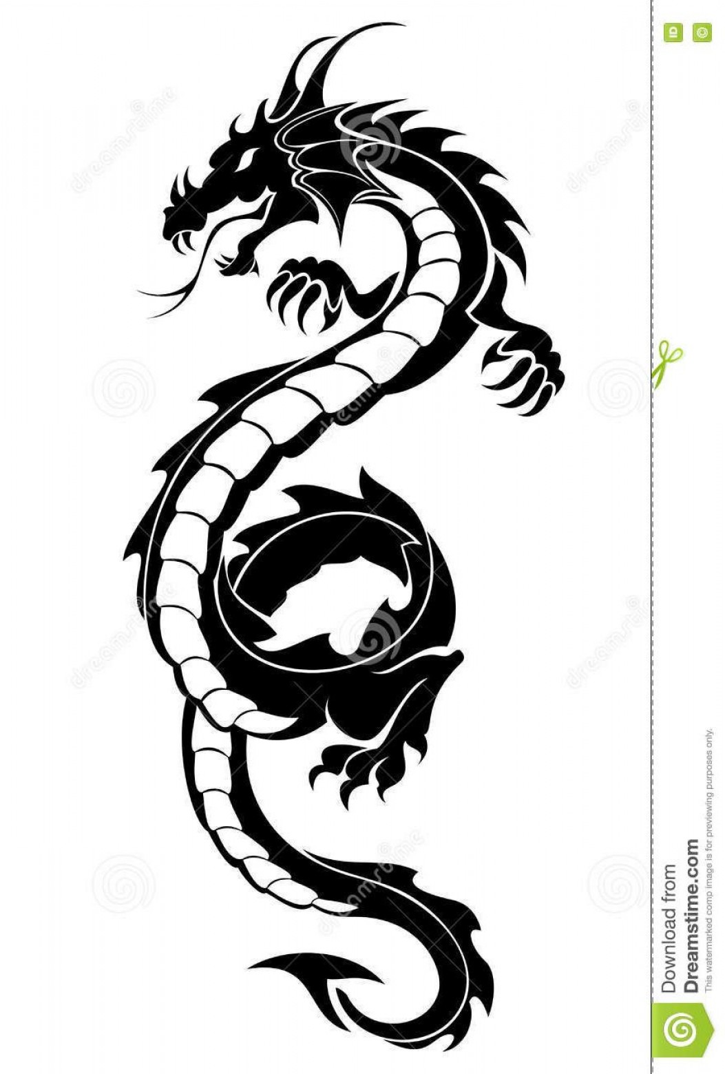 1053x1560 Tribal Dragon Vector Art Soidergi