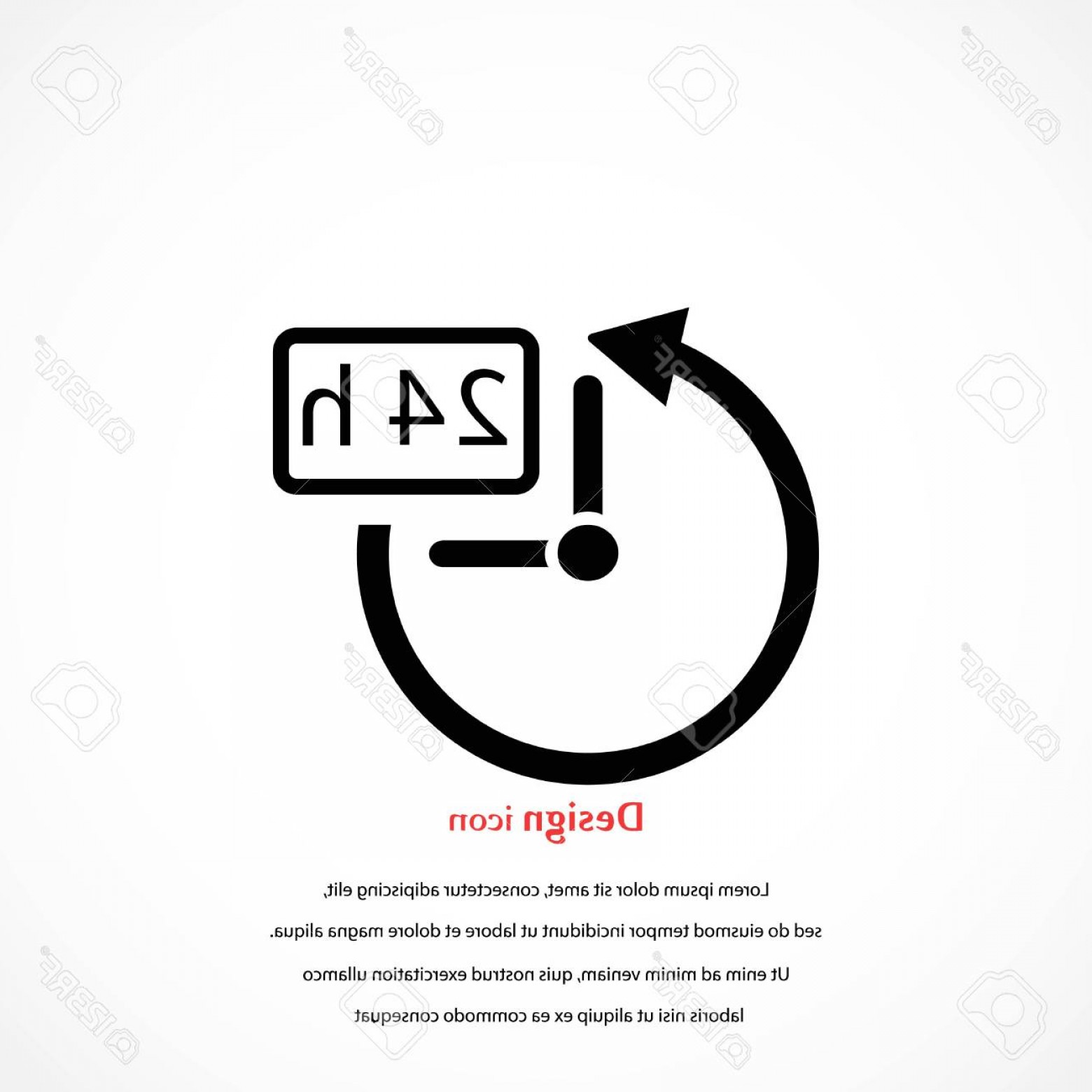 1560x1560 Photostock Vector Hours Icon Vector Flat Design Best Vector Icon