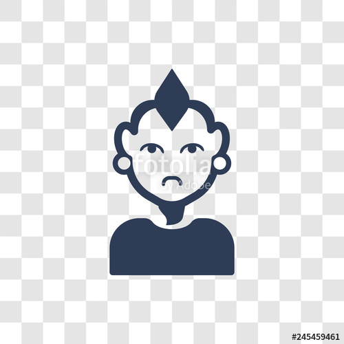 500x500 Punk Face Icon Vector Stock Image And Royalty Free Vector