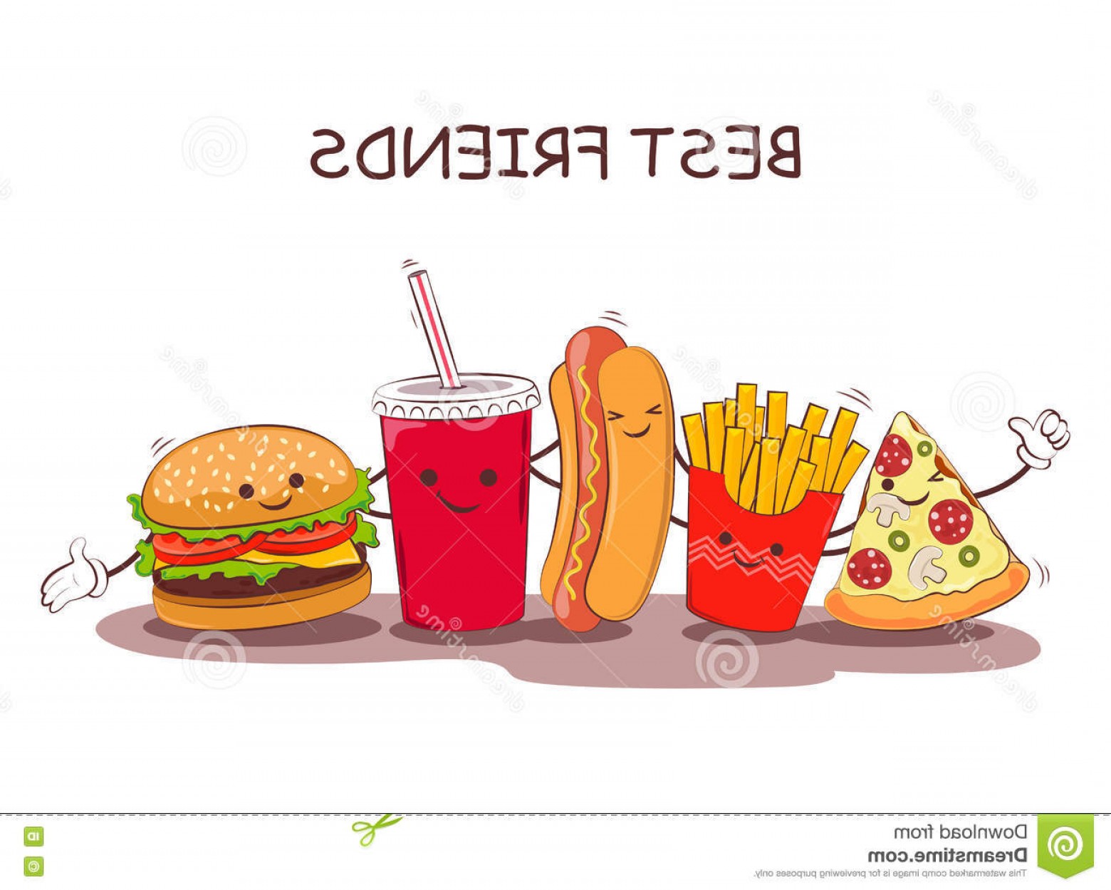 1560x1249 Stock Illustration Fast Food Vector Illustration Fast Food Cute