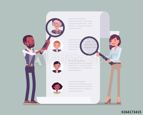 500x400 Hr Managers Searching For Employee Male And Female Workers