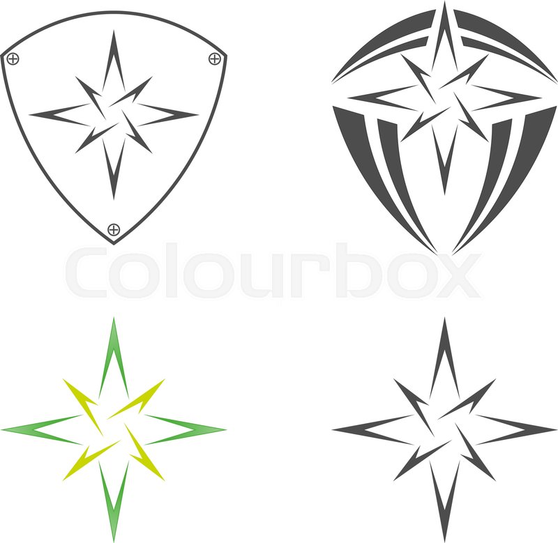 800x779 Logo Star Of Bethlehem On A White Stock Vector Colourbox