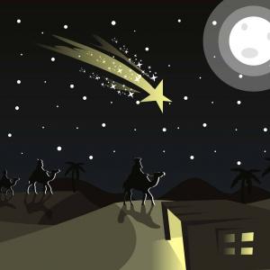 300x300 Bethlehem Christmas Landscape Illustration Vector Catchsplace