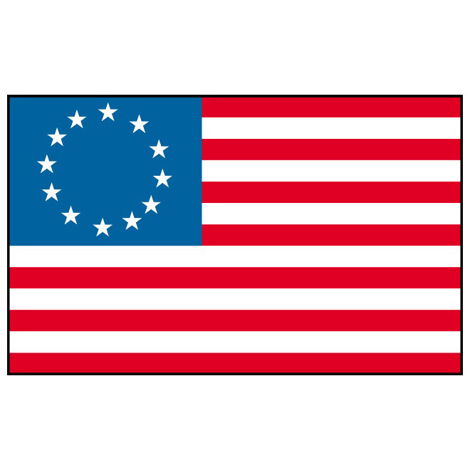 660x660 Betsy Ross Vector Flag