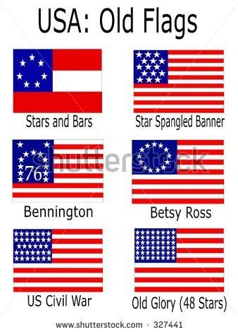 338x470 Usa Old Flags Holidays
