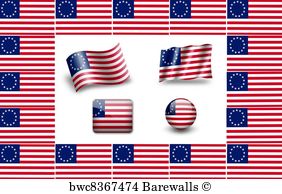 282x194 Betsy Ross Flag Posters And Art Prints Barewalls